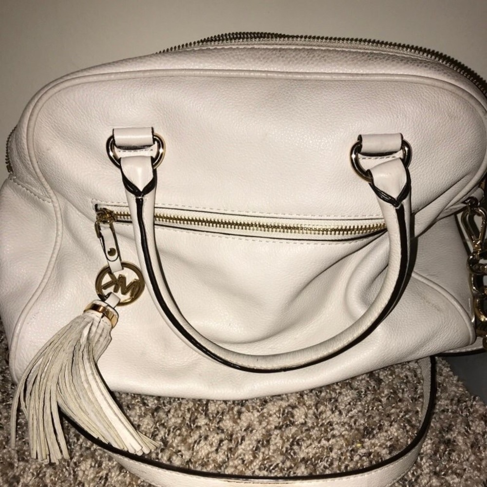 Large white Michael Kors Purse